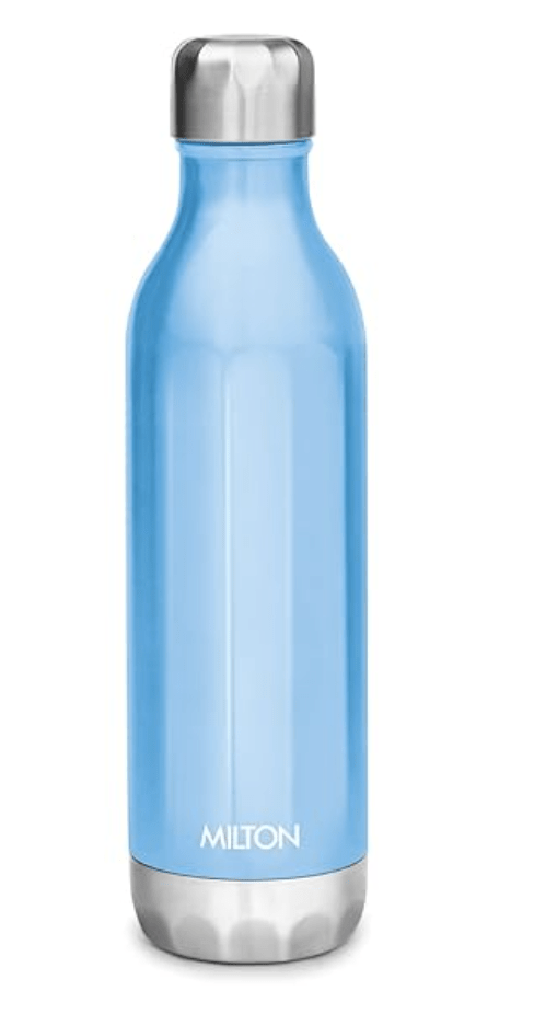 Milton Bliss 900 Thermosteel Vaccum Insulated 24 Hours Hot & Cold Water Bottle, 790 ml, Blue